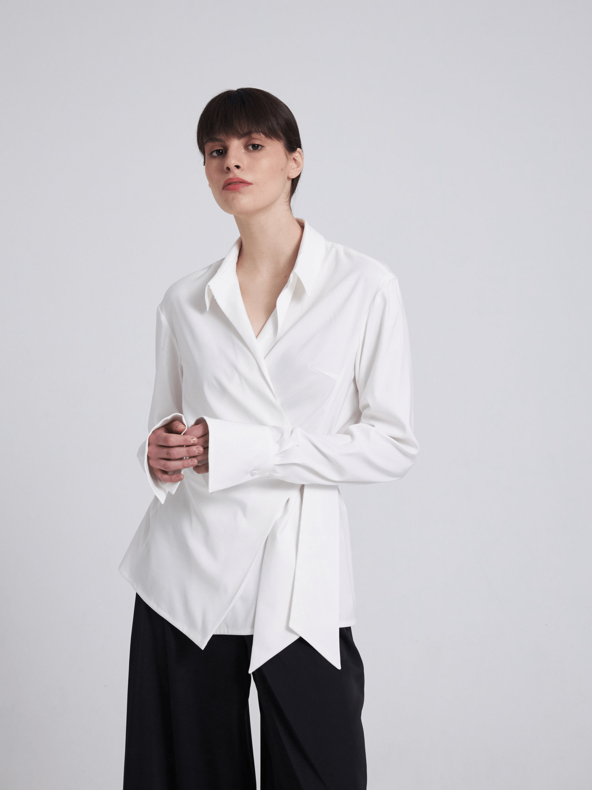 WRAP OVER TIE FRONT SHIRT STYLE CO-ORD SET