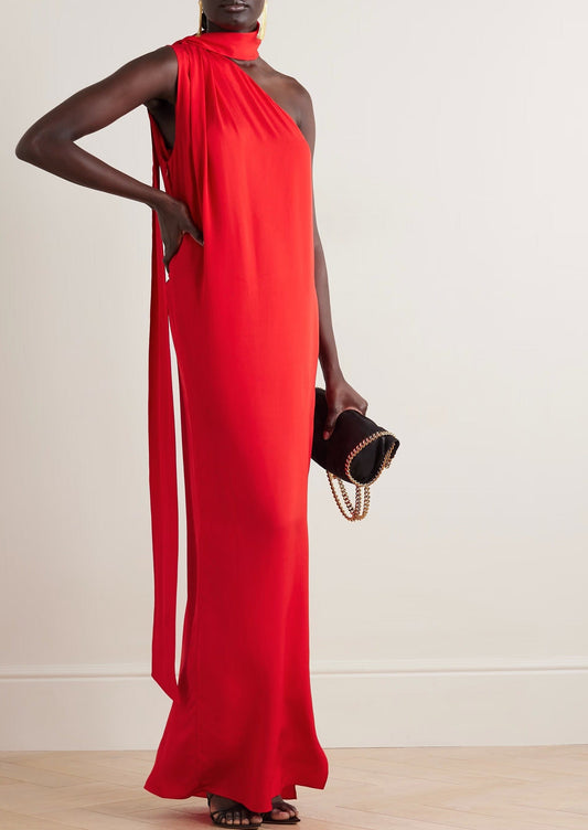 LUX VISCOSE SILK RED DRESS