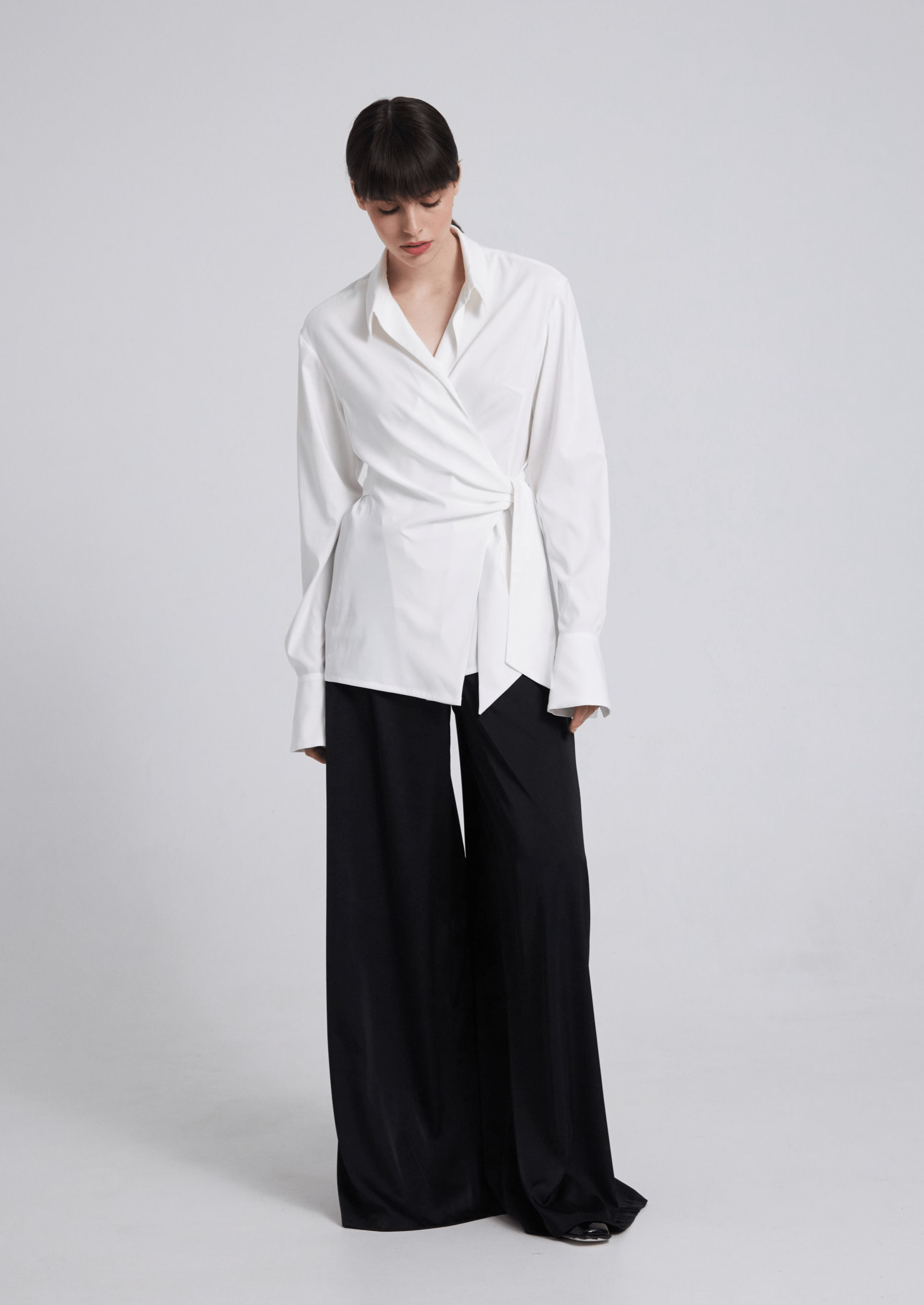 WRAP OVER TIE FRONT SHIRT STYLE CO-ORD SET